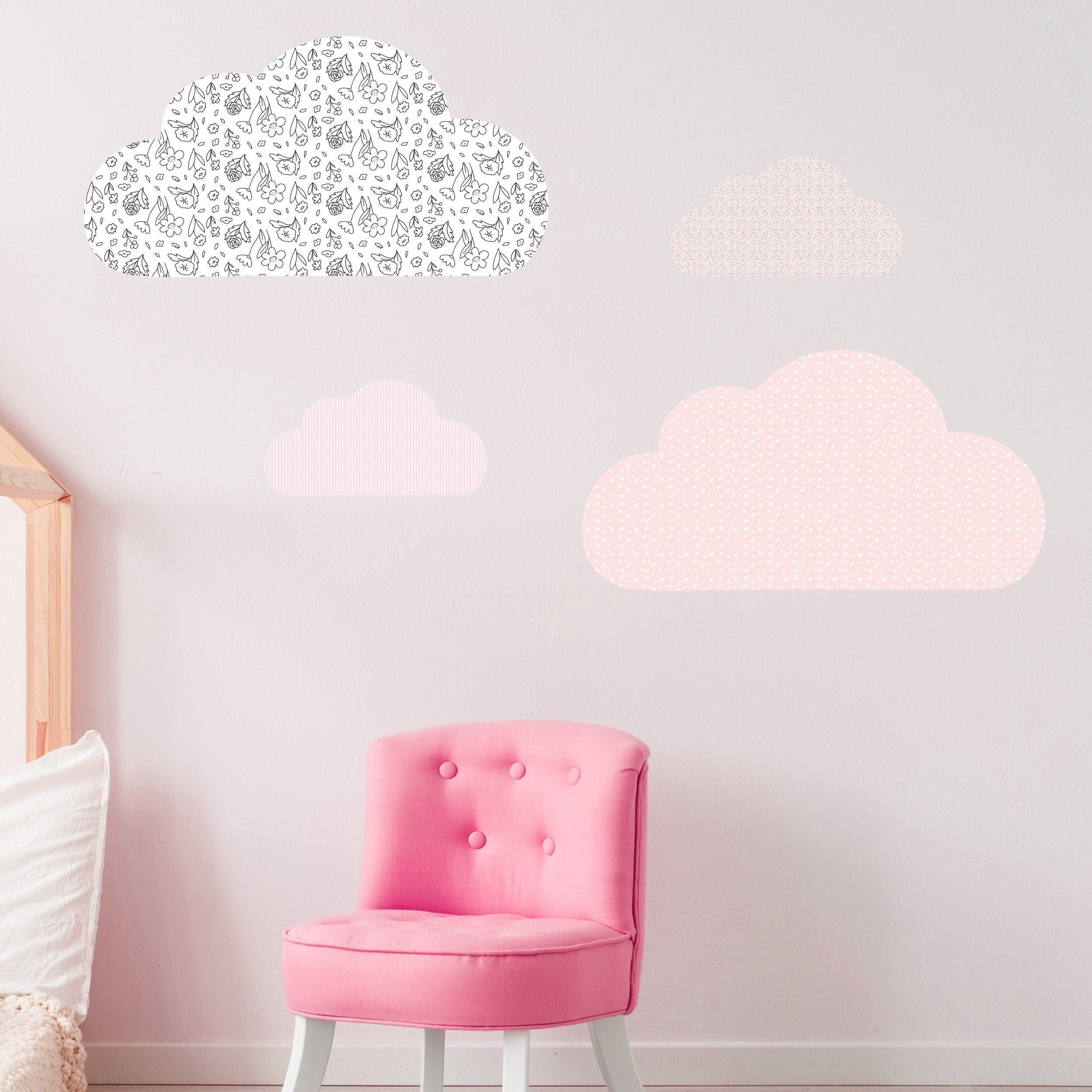 Wolken Aufkleber V284 für IKEA Bilderleiste