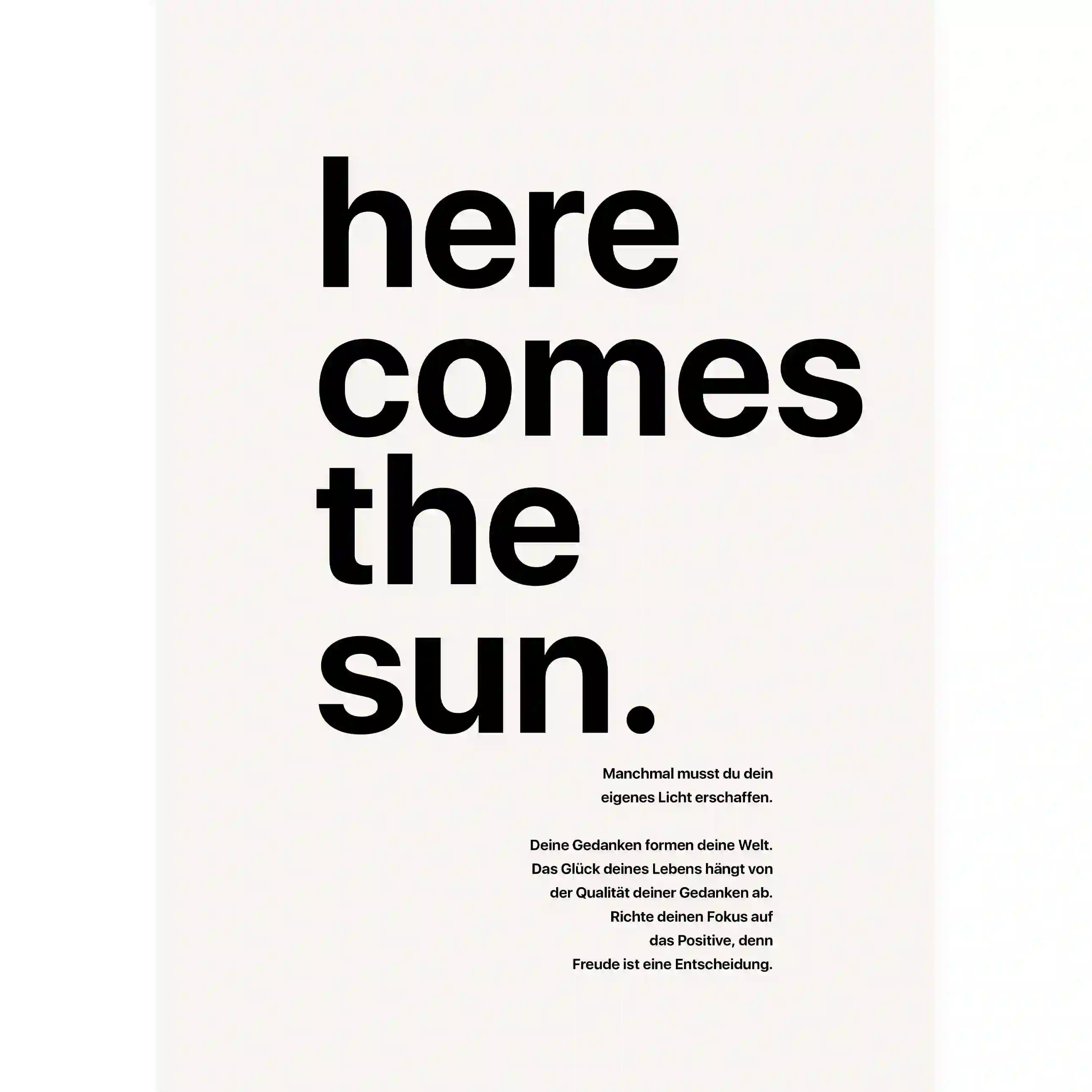 Here comes the Sun Poster EP103