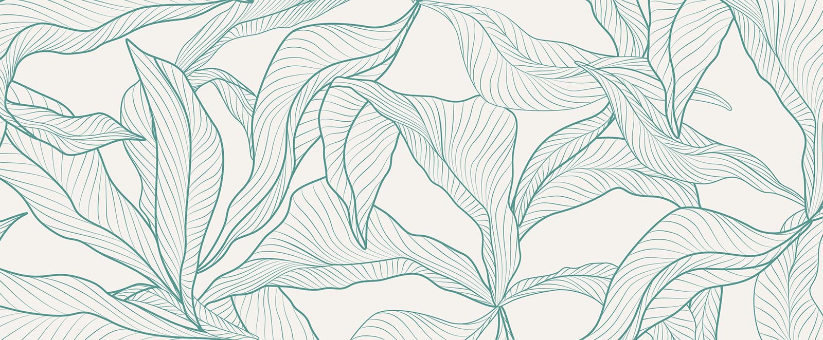 Lineart Blätter Fototapete TP226 – Motiv