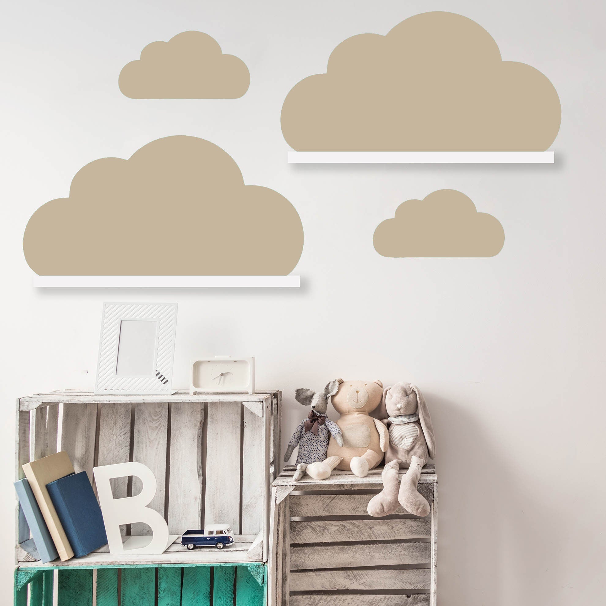 Wolken Aufkleber V111 für IKEA Bilderleiste