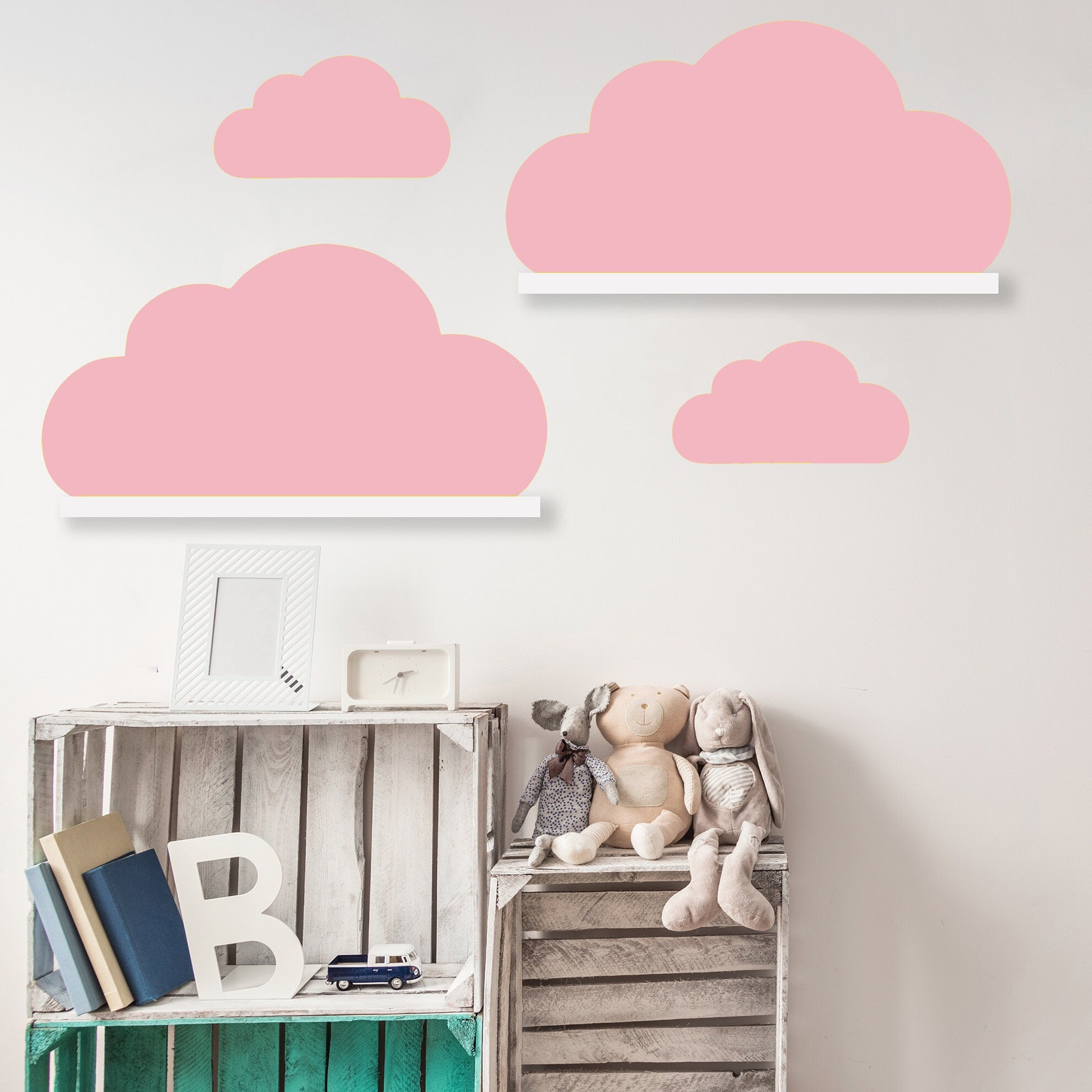 Wolken Aufkleber V111 für IKEA Bilderleiste