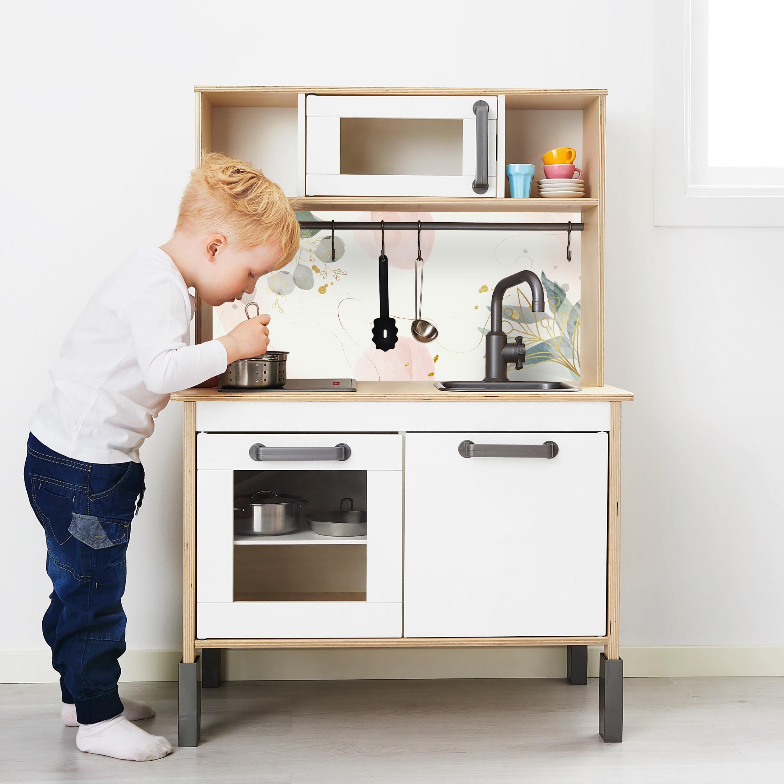Aufkleber für IKEA Duktig Kinderküche Abstrakt IKK-V713