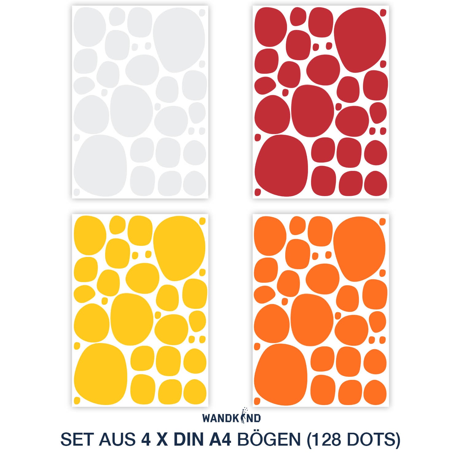 Tupfen Dots Aufkleber V119 | Verschiedene Farben