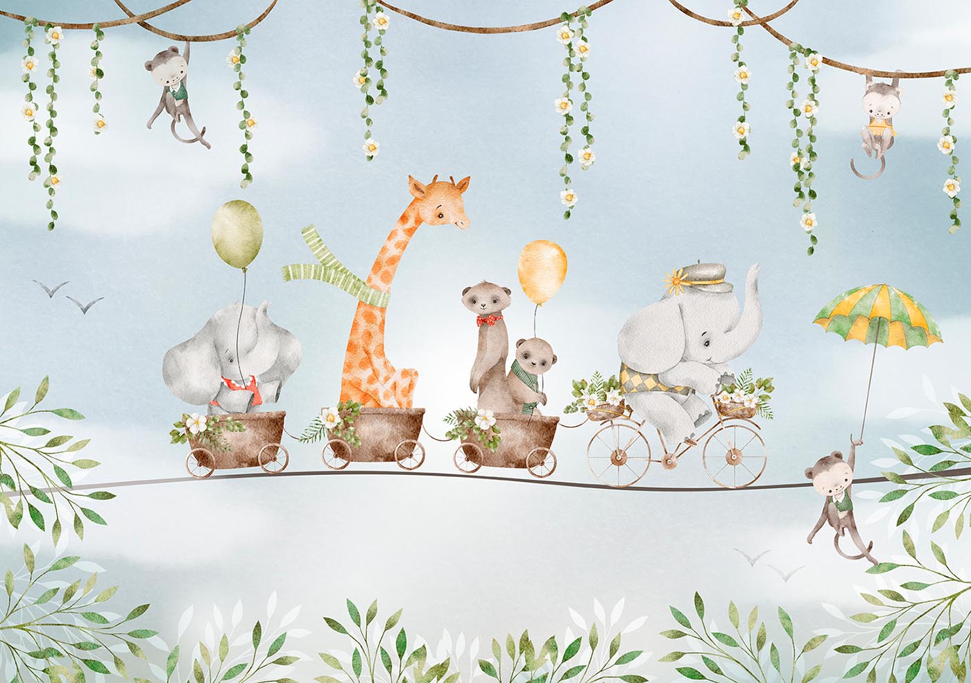Zirkus Tiere Tapete TP103 – Motiv