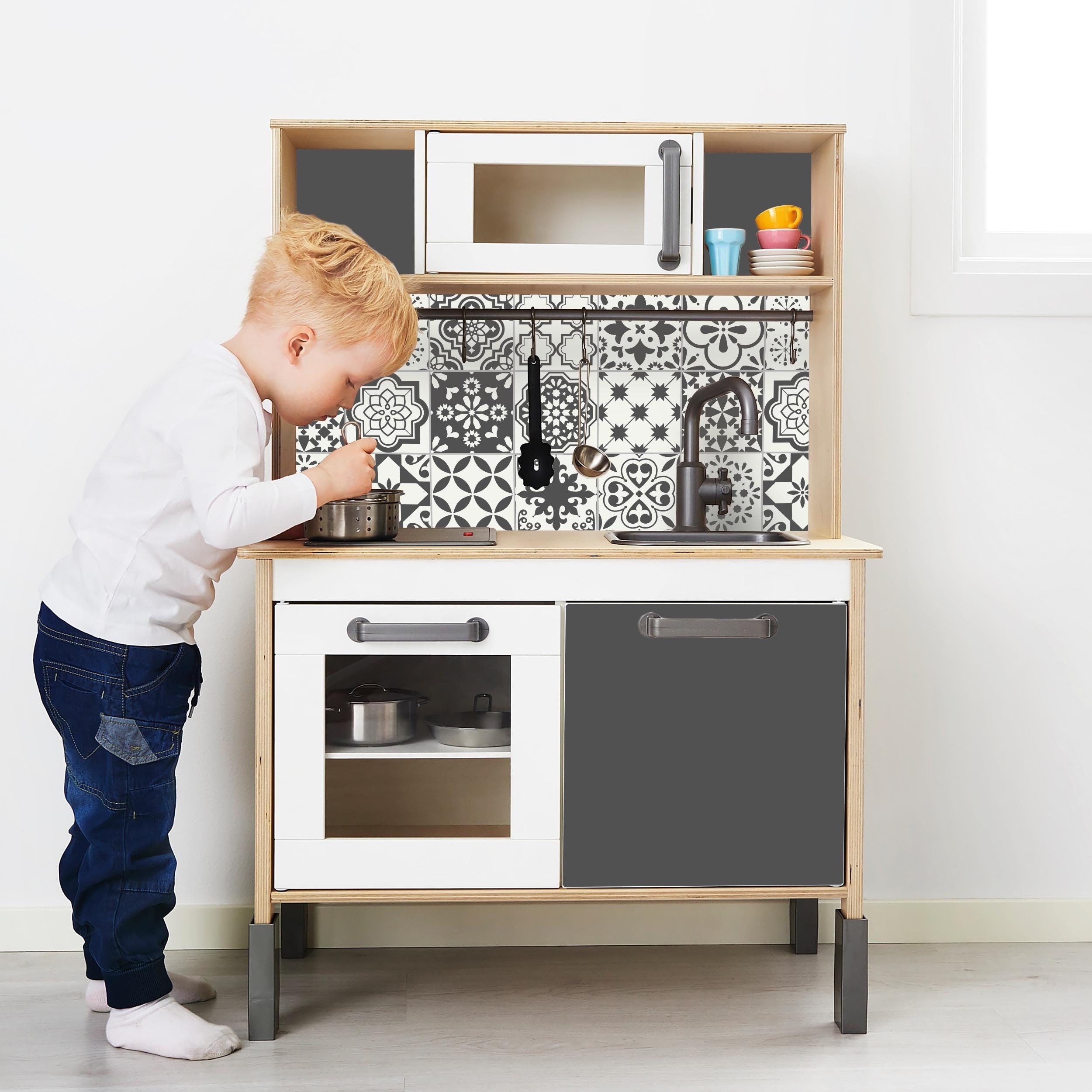 Aufkleber für IKEA Duktig Kinderküche Mediterran IKK-K719